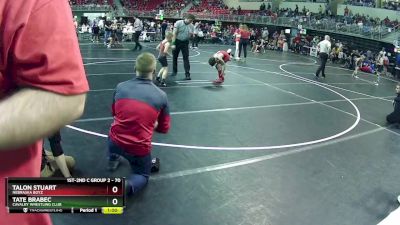 70 lbs Cons. Round 4 - Tate Brabec, Cavalry Wrestling Club vs Talon Stuart, Nebraska Boyz