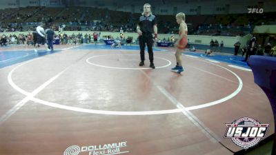 64 lbs Quarterfinal - Grady Zinter, Owasso Takedown Club vs Maddox Golden, Choctaw Ironman Youth Wrestling