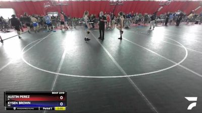 132 lbs Cons. Round 3 - Austin Perez, IL vs Kysen Brown, WI