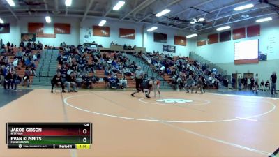 126 lbs Quarterfinal - Evan Kusmits, Manchester vs Jakob Gibson, Rittman