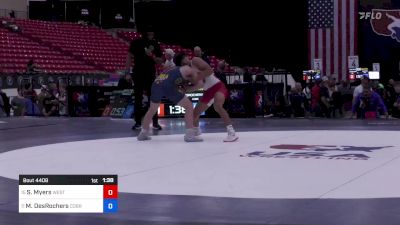 57 kg Cons Semis - Stephen Myers, West Virginia vs Mason DesRochers, COBRA ALL-STARS / Cobra Wrestling Systems LLC