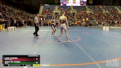 126 lbs Quarterfinal - Lane Cooper, Bishop Ryan vs Brextyn Yanish, Velva