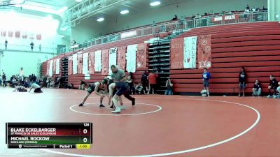 126 lbs Round 5 - Michael Rockow, Highland (Medina) vs Blake Eckelbarger, St Francis De Sales (Columbus)