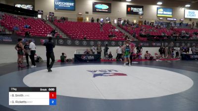 77 kg Quarters - Benjamin Smith, Lancaster Alliance Wrestling Club (LAW) vs Gavin Ricketts, Kentucky