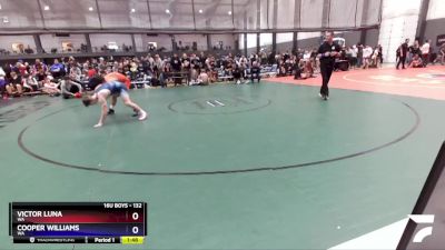 132 lbs Cons. Round 5 - Victor Luna, WA vs Cooper Williams, WA