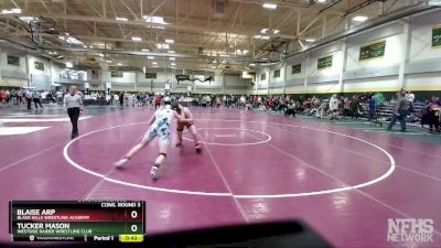 160 lbs Cons. Round 3 - Tucker Mason, Westside Raider Wrestling Club vs Blaise Arp, Black Hills Wrestling Academy