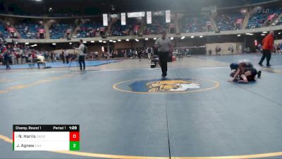 101 lbs Champ. Round 1 - Nico Harris, Oswego East vs Ja`marcus Agnew, Cahokia