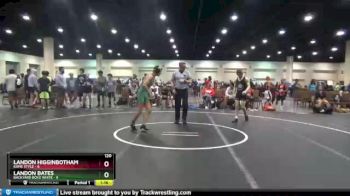 120 lbs Round 3 (8 Team) - Landon Higginbotham, Kame Style vs Landon Bates, Backyard Boyz White