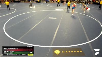 114 Championship Bracket Quarterfinal - Ethan Bast, West Bend West vs Joel Friederichs, Watertown-Mayer