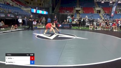 170 lbs Cons 16 #1 - Thomas 'TC' Wills, Texas vs Breyson Kelley, Wisconsin