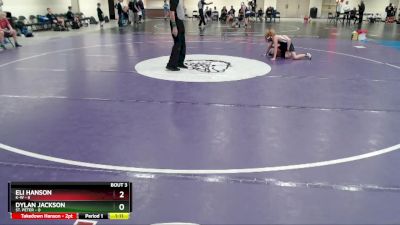 95 lbs Round 3 (3 Team) - Dylan Jackson, St. Peter vs Eli Hanson, K-W