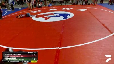 62 lbs 1st Place Match - Jackson Nicholas, Eastside United Wrestling Club vs Marcos Ruiz, Top Of The Rock Wrestling Club