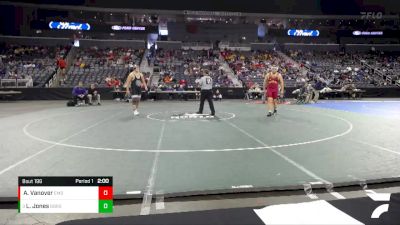 285 lbs Semifinal - Leighton Jones, Brownsburg vs Austin Vanover, Evansville Mater Dei