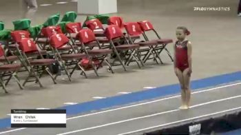 Wren  Chilek  - Tumbling, K and L Tumbletown  - 2021 Region 3 T&T Championships