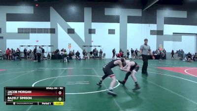 90 lbs Quarterfinal - Bazely Simison, GRLO vs Jacob Morgan, RIVE