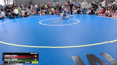 77 lbs Round 3 - Elijah Jensen, Mat Demon Wrestling Club vs Jimmie Fewell, Cowboy Mat Club