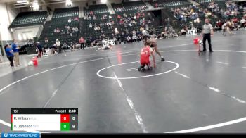 157 lbs Finals (2 Team) - Ryan Wilson, Western Colorado vs Gabe Johnson, Central Oklahoma