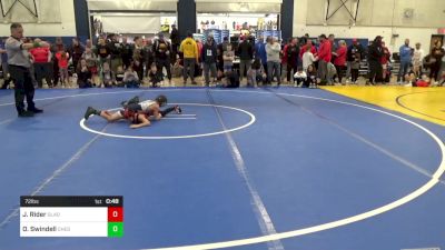 72 lbs Consy 2 - Jaxson Rider, Gladiators vs Owen Swindell, Chestnut Ridge