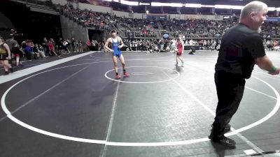 140 lbs Quarterfinal - Emory Crawford, El Dorado Springs vs Cassian Fisher, Kodiak Wrestling