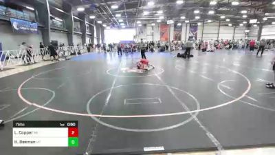 75 lbs Consi Of 16 #2 - Lucas Copper, ME vs Hunter Beeman, MT