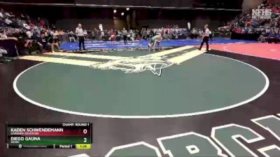 6A - 132 lbs Champ. Round 1 - Kaden Schwendemann, Gardner Edgerton vs Diego Gauna, Derby