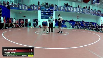 285 lbs Semis & Wb (16 Team) - Hayden Smith, Heritage Hills vs Ben Robinson, Renselear Central