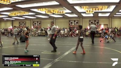 72 lbs Round 1 (6 Team) - Dom Coleman, SVRWC Gold vs Paul Regalbuto, Revival White