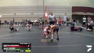 82 lbs Semifinal - Brady Ramirez, Contenders Wresteling Academy vs Fenton Fourspring, Corry