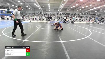 145 lbs Round Of 64 - Kayden Drury, GA vs Brayden Kindt, PA