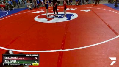 56 lbs Champ. Round 2 - Jack McGuire, Evanston Elite Wrestling Club vs Zion Enciso, Casper Wrestling Club