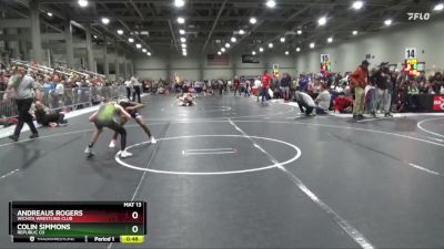 82 lbs Quarterfinal - Colin Simmons, Republic Co vs Andreaus Rogers, Wichita Wrestling Club