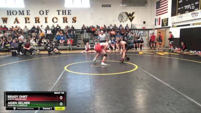 157 lbs Round 2 - Brady Ohrt, South Winneshiek vs Aiden Gelner, Nashua-Plainfield