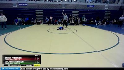 43 lbs Round 1 - Walker Anderson, Emmett Wrestling Club vs Brock Freemyer, Emmett Wrestling Club