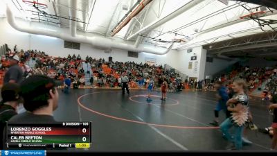 105 lbs Cons. Round 1 - Caleb Beeton, Lovell Middle School vs Lorenzo Goggles, Riverton Middle School