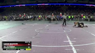 D4-150 lbs Cons. Round 1 - Carter Bradburn, Whitmore Lake HS vs Dillan Parent, Whittemore-Prescott HS