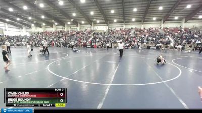 42 lbs Champ. Round 1 - Owen Childs, Champions Wrestling Club vs Ridge Roundy, Bear River Junior High Wrestling Club