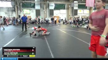 92 lbs Round 6 (8 Team) - Royce Wetzler, Warhawks Wrestling vs Matthew Kesters, 84 Athletes