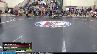 65 lbs Quarterfinal - Liam Hamacher, Pursuit Wrestling Minnesota vs Bennett Monson, Bison Wrestling Club