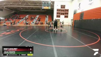 58-63 lbs Quarterfinal - Rhett Goolsbey, Powell Wrestling Club vs Craig Krantz, North Big Horn Rams