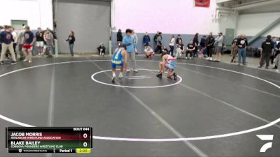 120 lbs Round 1 - Blake Bailey, Cordova Pounders Wrestling Club vs Jacob Morris, Avalanche Wrestling Association