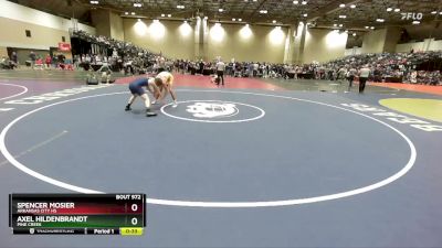 138 lbs Cons. Round 3 - Spencer Mosier, Arkansas City HS vs Axel Hildenbrandt, Pine Creek