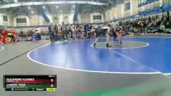 132 lbs Round 2 (4 Team) - Alejandro Alvarez, Portage vs Landen Yaggi, Bloomington South