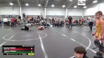 88 lbs Placement (4 Team) - Elijah Friend, MJWL vs Owen Hannah, SMWC