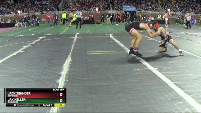 D1-144 lbs Quarterfinal - Jak Keller, Rockford vs Jack Zehnder, Romeo HS