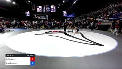 132 lbs Rnd Of 32 - Carter Nogle, Maryland vs Dawson Johnson, Wisconsin