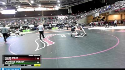 152 lbs Champ. Round 1 - Kalob Baker, Riverton vs Lawrence Jackson, Gonzaga Prep