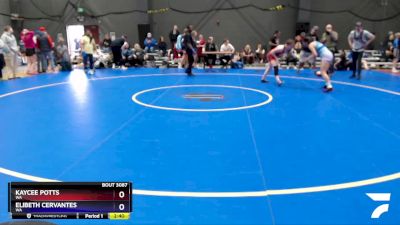 135 lbs Quarterfinal - Kaycee Potts, WA vs EliBeth Cervantes, WA