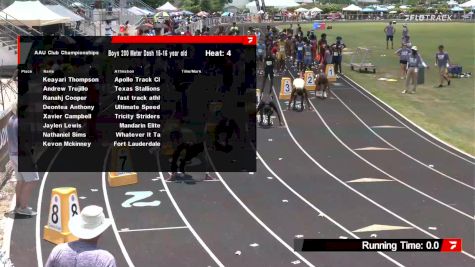 Youth Boys' 200m, Semi-Finals 4 - Age 15-16
