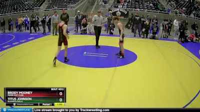 97 lbs Champ. Round 1 - Brody Mooney, MOOK MAT CLUB vs Titus Johnson, Klamath Falls