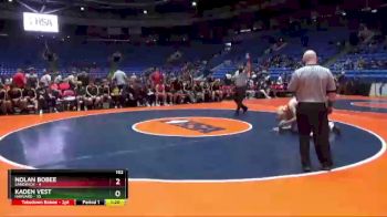 152 lbs Quarterfinals (8 Team) - Kaden Vest, Harvard vs Nolan Bobee, Sandwich